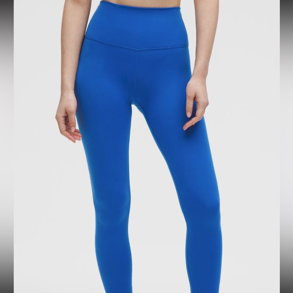 Lululemon Wundetrain Leggings Pool Party Blue